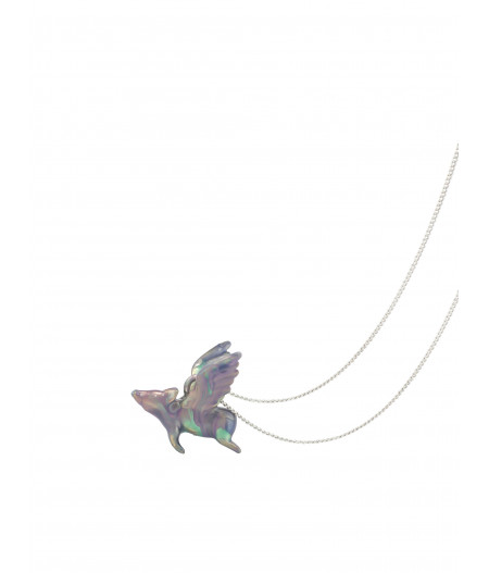 Pandantiv cu porcusor zburator colorat