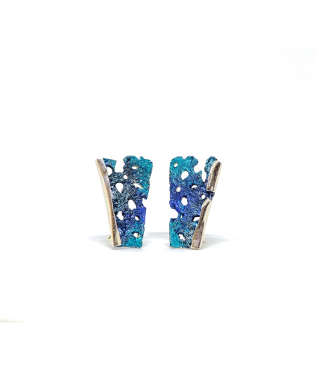 Cercei argint Happy Turquoise