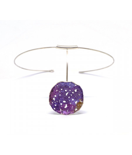 Colier-statement argint pe bara fixa Deep Purple