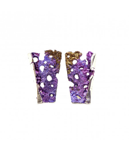 Cercei argint Deep Purple