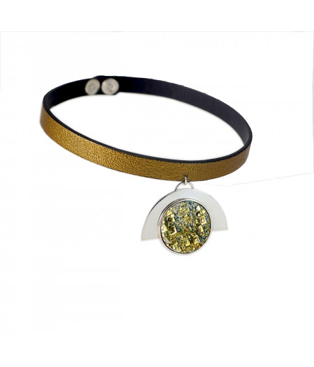 Choker argint unicat Golden Age