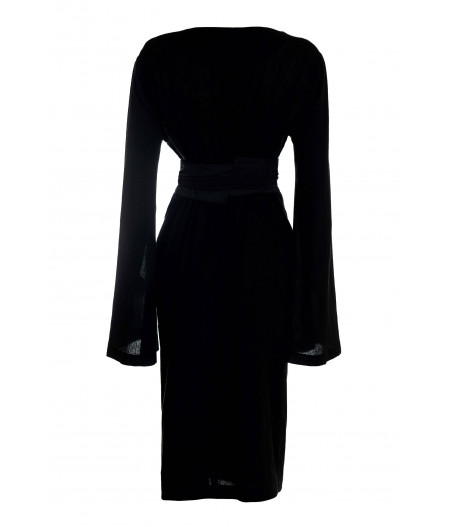 KINTSUGI LONG BLACK KIMONO