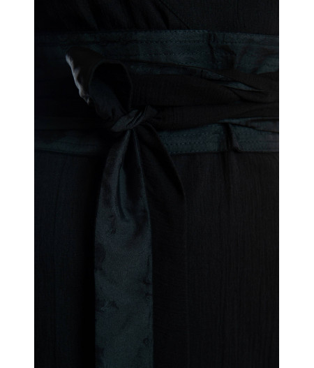 KINTSUGI LONG BLACK KIMONO