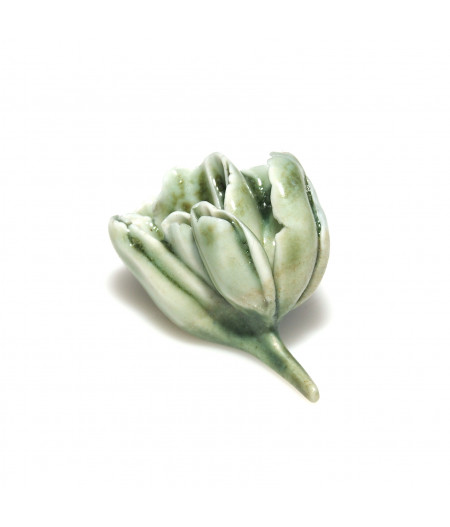 Brosa-pin din portelan 'moss flower'
