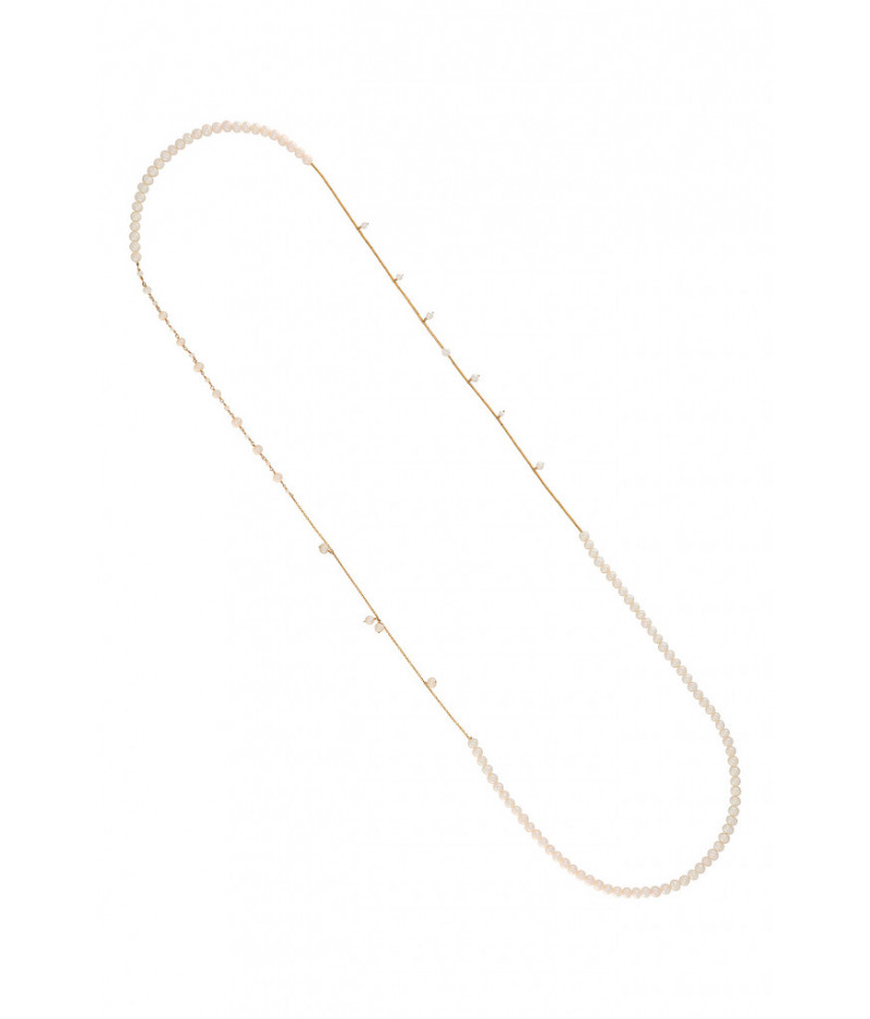 colier lung cu perle de cultura si elemente din gold filled de 14k/20 Pearl Fusion II