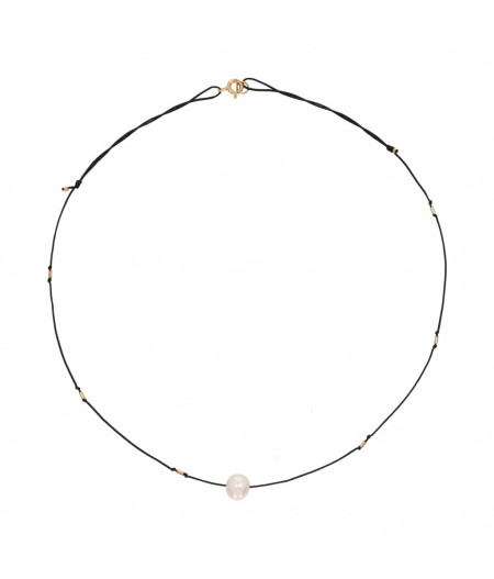 colier cu perla de cultura si elemente innodate din gold filled de 14k/20