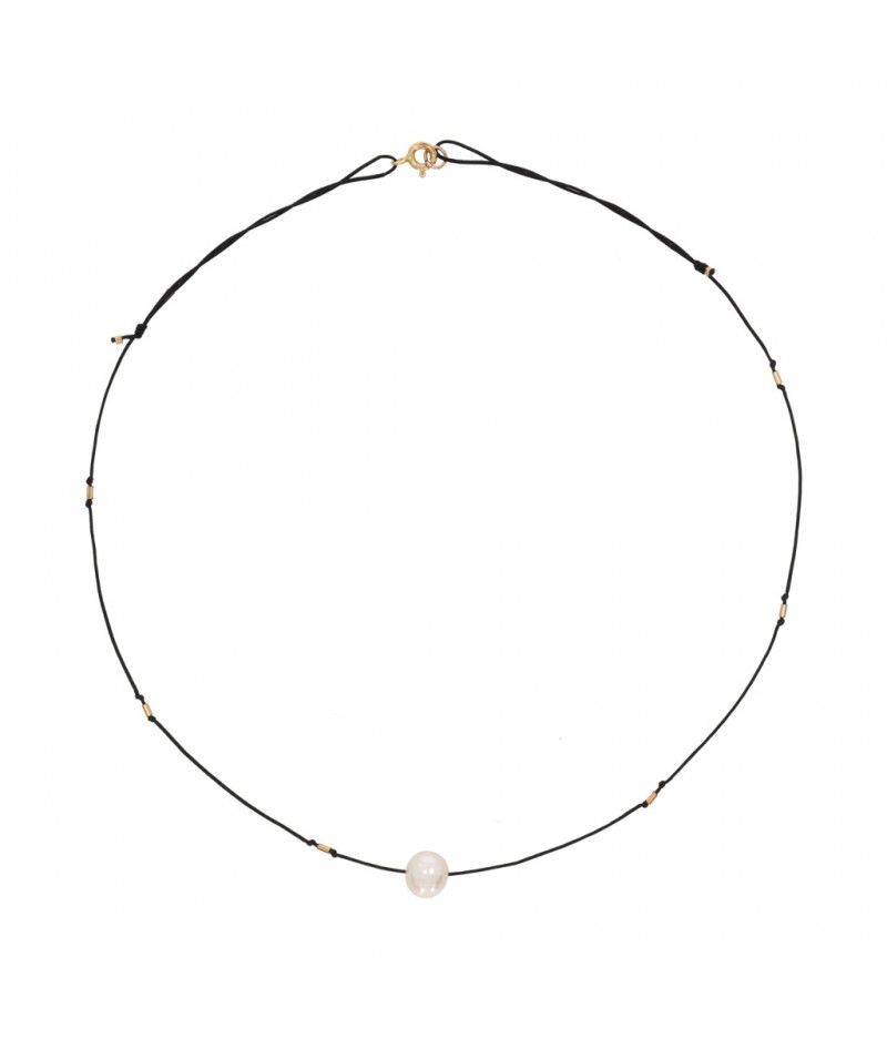 colier cu perla de cultura si elemente innodate din gold filled de 14k/20