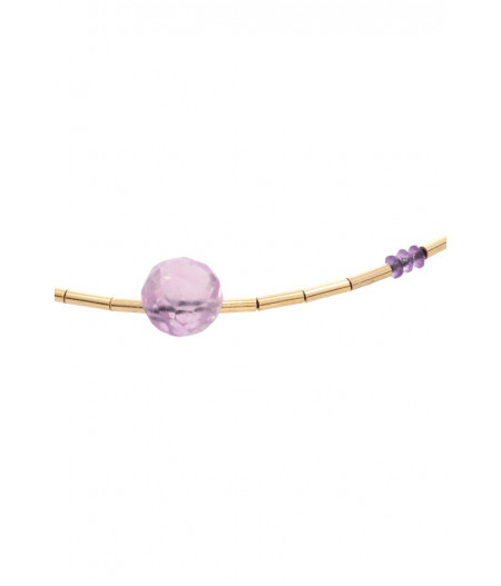 bratara din gold filled de 14k/20 (aur filat) si ametist