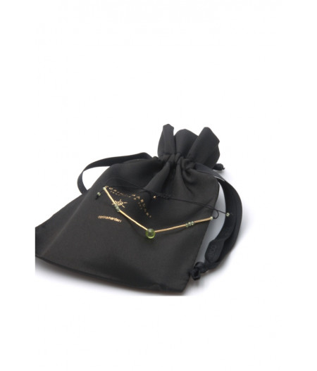 bratara din gold filled de 14k/20 (aur filat) si peridot