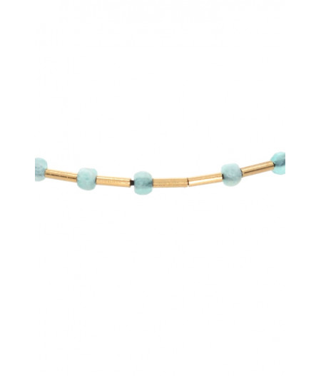 bratara din gold filled de 14k/20 (aur filat) si amazonite cubice