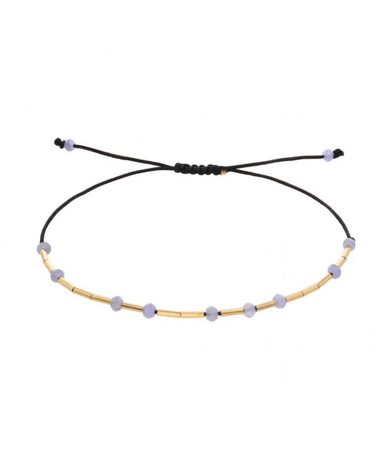 bratara din gold filled de 14k/20 (aur filat) si tanzanit