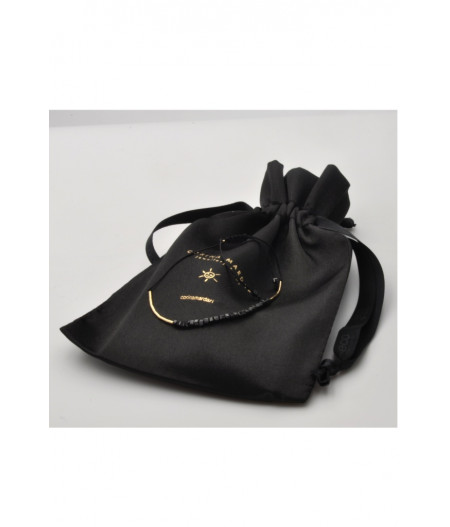 bratara din gold filled de 14k/20 (aur filat) si spinel negru cubic