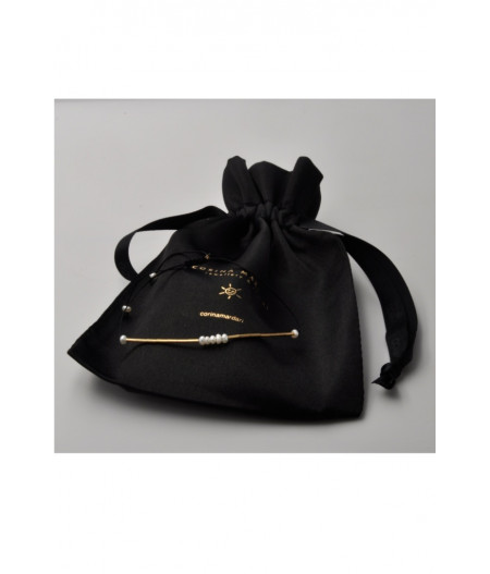 bratara Mini Pearls II din gold filled de 14k/20 (aur filat) si perle de cultura
