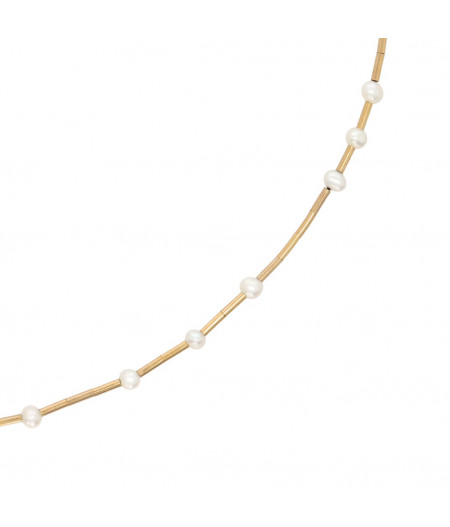colier Mini Pearls cu perle de cultura si elemente din gold filled de 14k/20