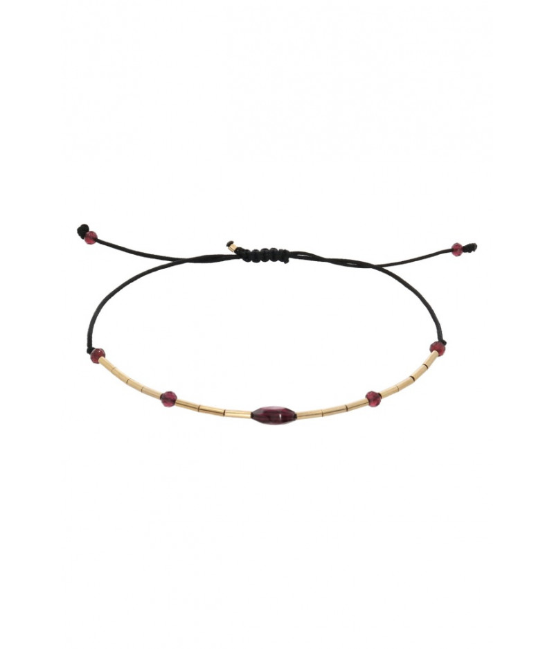 bratara din gold filled de 14k/20 (aur filat) si granat - Ogive Garnet