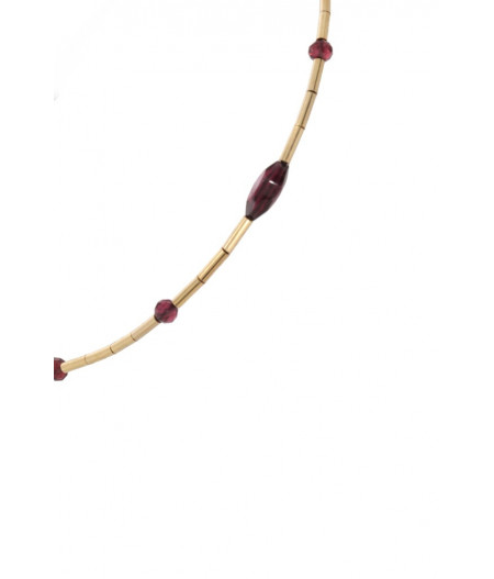 bratara din gold filled de 14k/20 (aur filat) si granat - Ogive Garnet