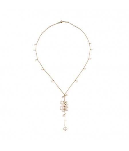 colier cu perle de cultura din gold filled de 14k/20