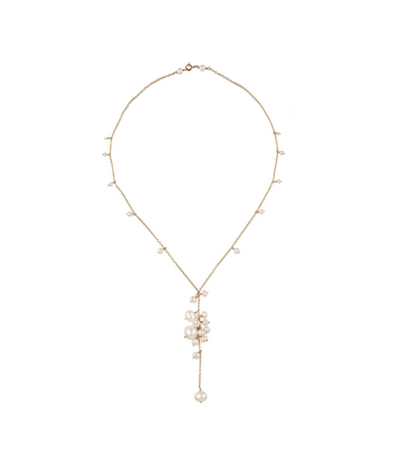 colier cu perle de cultura din gold filled de 14k/20