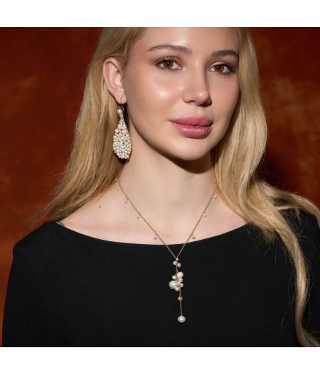colier cu perle de cultura din gold filled de 14k/20