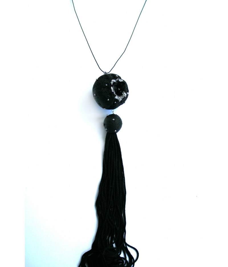 “Expression” black sphere silver