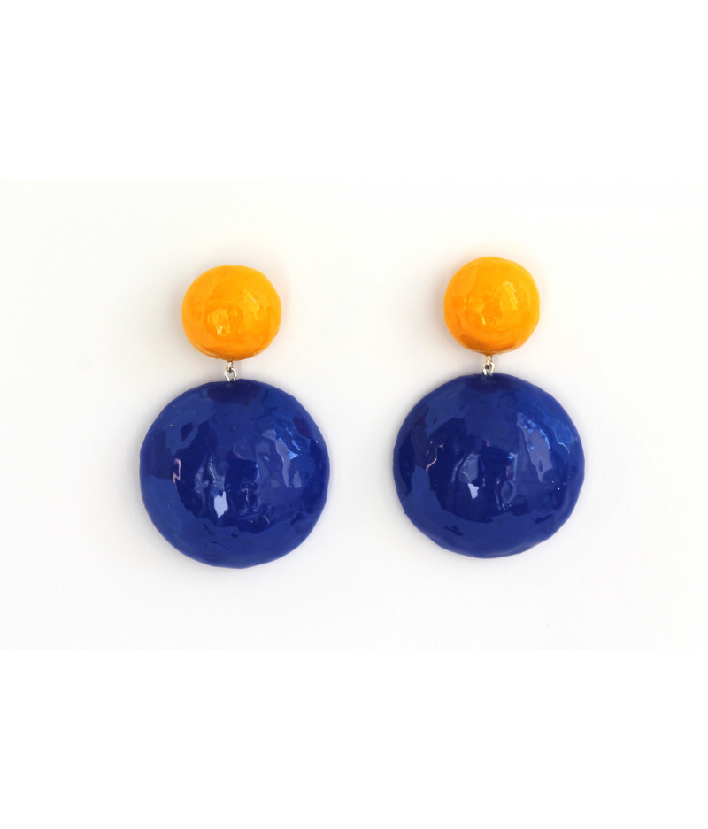 Candy-yellow-blue-contrast-earrings