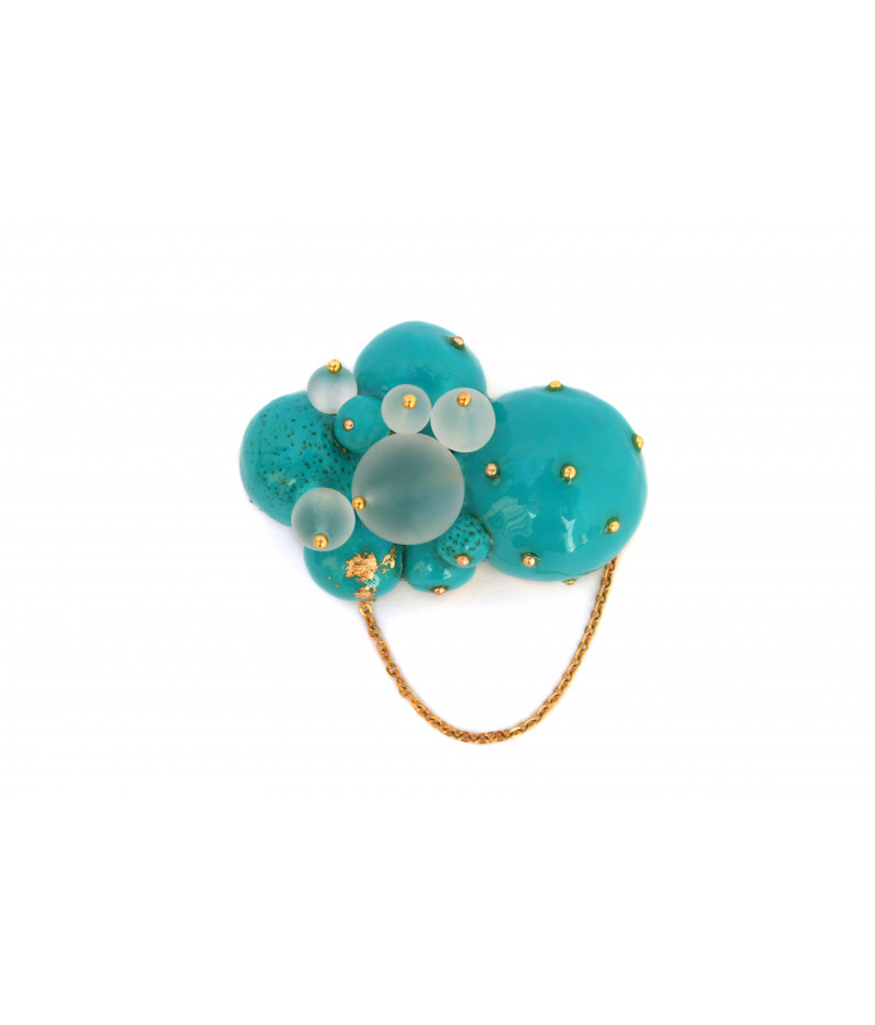 Candy-turquoise-spheres-brooch