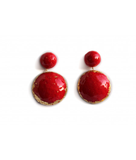 Candy-red-earrings
