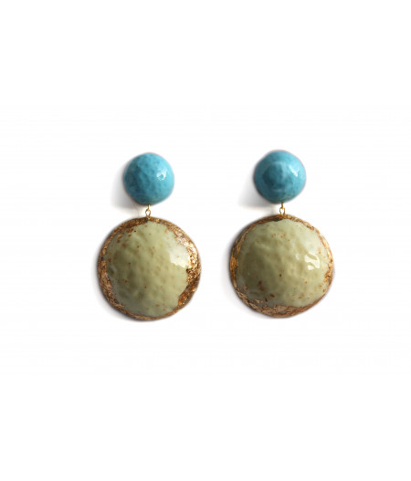 Candy-pastel-vanilla-gold-earrings