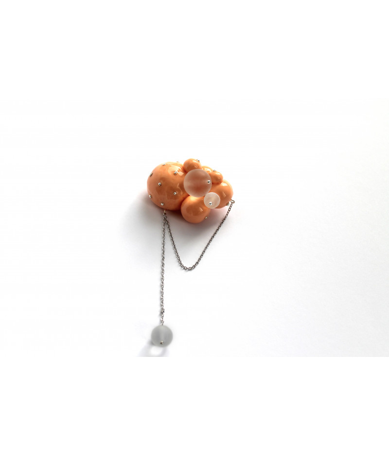 Candy-orange-spheres-brooch