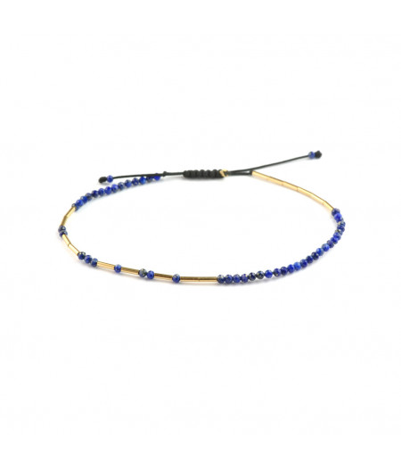 bratara Lapislazuli Fusion din gold filled de 14k/20 si lapislazuli