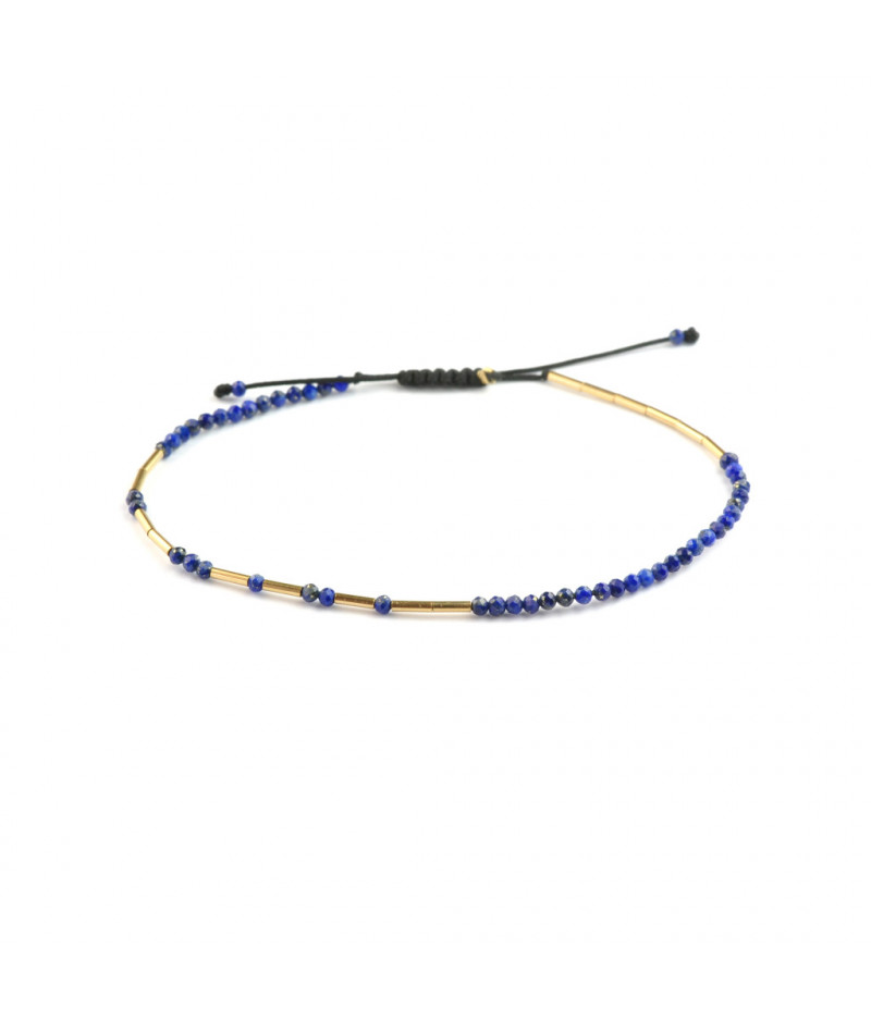bratara Lapislazuli Fusion din gold filled de 14k/20 si lapislazuli